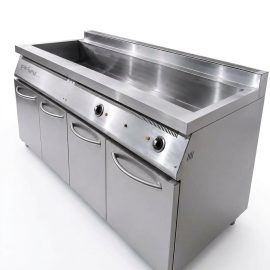 Commercial Electric Bain Marie Counter with Storage Cabinet (Stainless Steel)