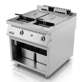 Commercial Electric Double Well Deep Fryer (Stainless Steel)
