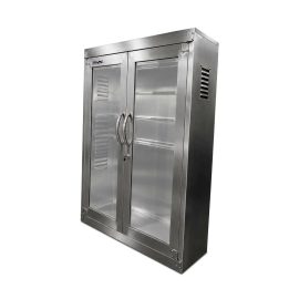 Commercial Electric Sterilization & Storage Cabinet with Glass Doors (Stainless Steel)